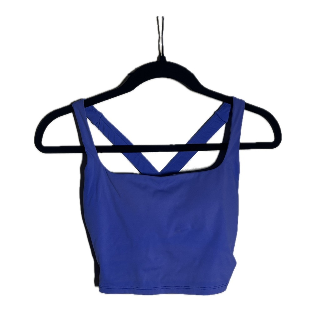 HeyNuts Longline Tank w/ Built in Bra - Blue, Size XS